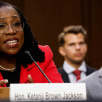 Justice Ketanji Brown Jackson delivers remarks at the Supreme Court after issuing a temporary order on SNAP funding.